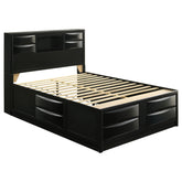 Orleans Furniture - Coaster - Briana Wood Queen Storage Bookcase Bed Black - 202701Q